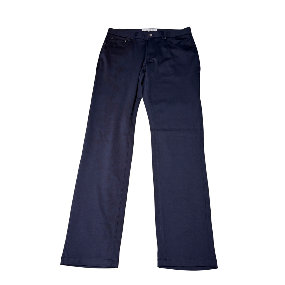 Collars & Co Mens Navy Blue 5-Pocket Pants Size 30x30 Cotton Stretch Straight